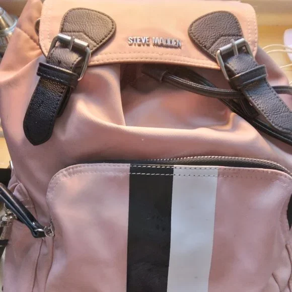 Steve Madden Blush Backpack Striped Pouch NWT Steve Madden | Bags | Steve Madden Blush Backpack Striped  main image 2